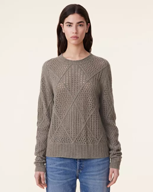 Kujten Pulls & Sweats | Pull Kaia Pull Col Rond Ajouru00e9 Cachemire, 4 fils KAKICHINE