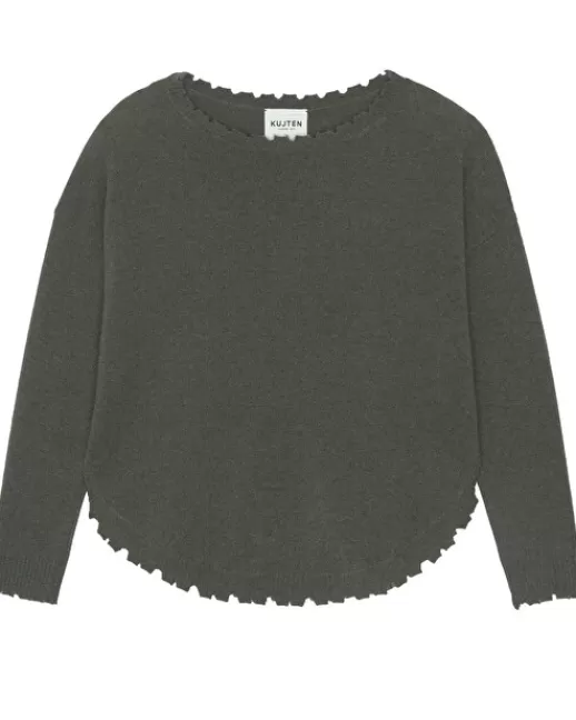 Kujten Pulls & Sweats | Pull Mela Pull cachemire col rond liquette KAKIFONCE